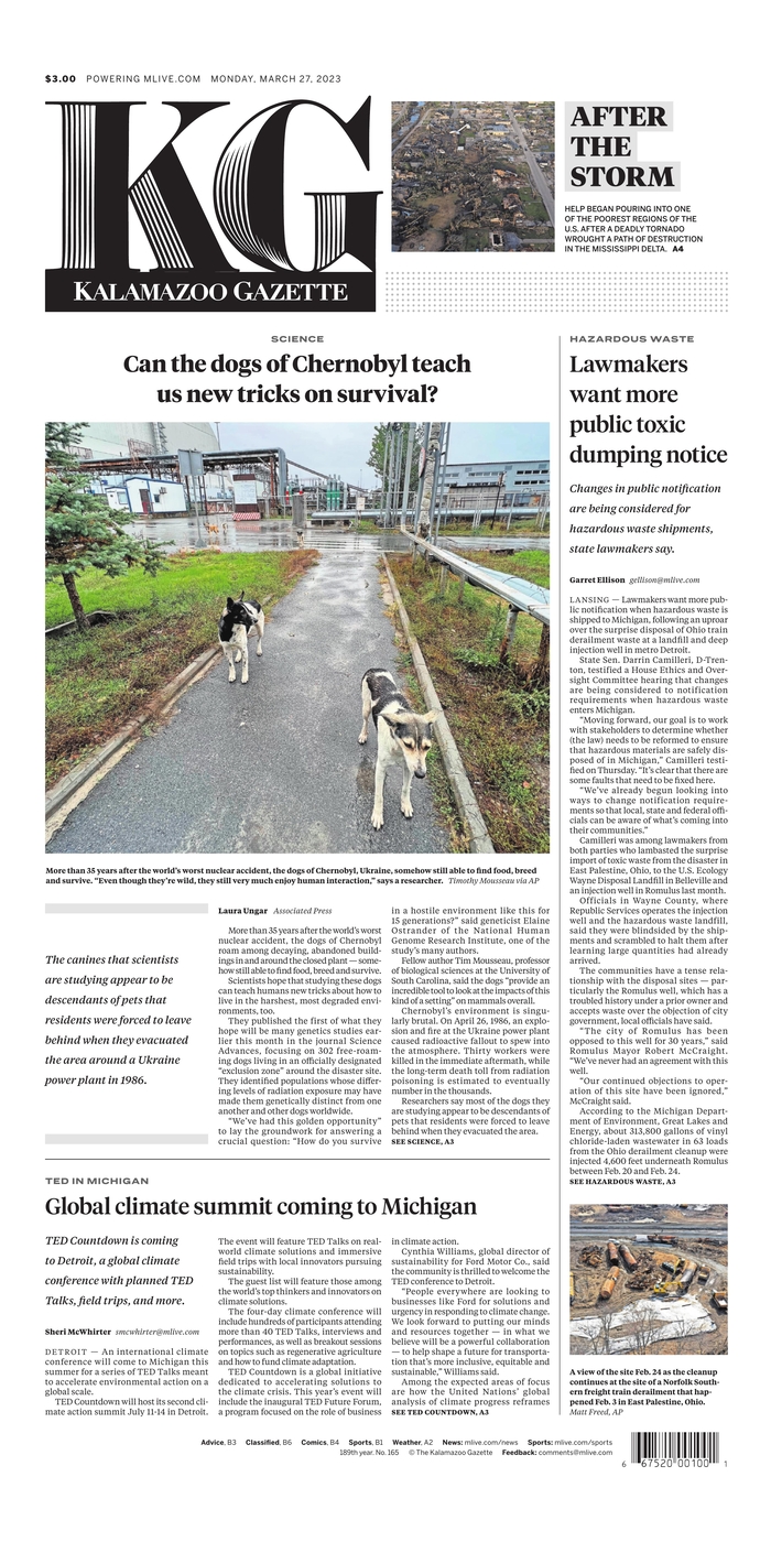 Kalamazoo Gazette - Michigan